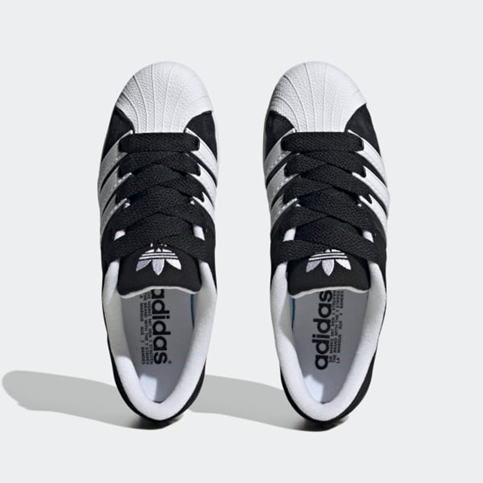 Adidas Superstar Supermodified Black & White Canvas Shoes