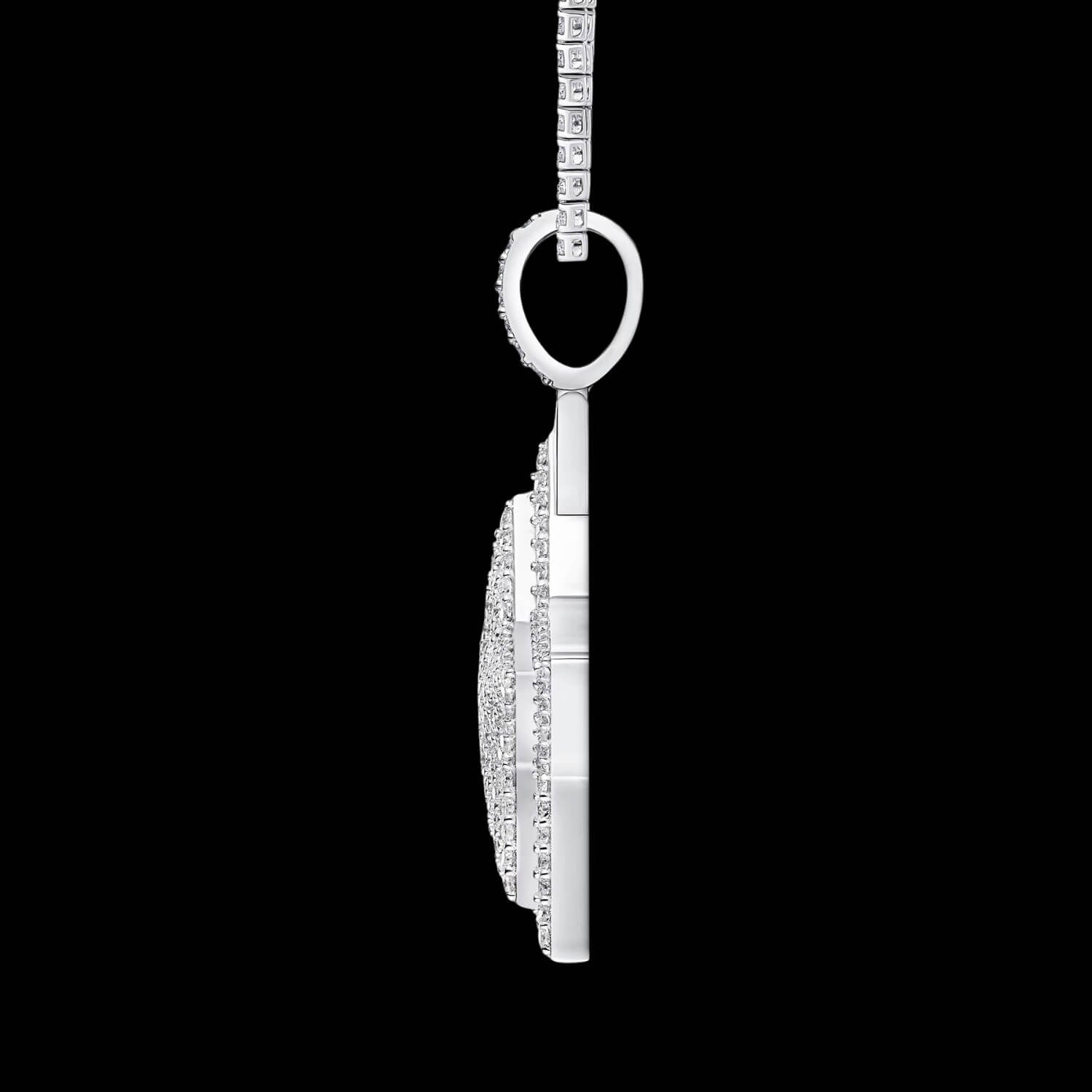 Iced-Out VVS1 Moissanite Star Pendant Jewelry