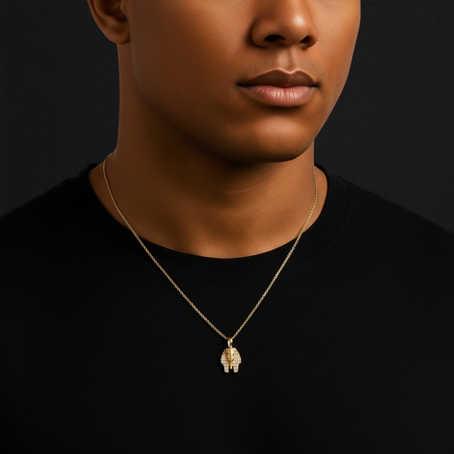 VVS Moissanite Pharaoh Pendant Necklace in 925 Sterling Silver*