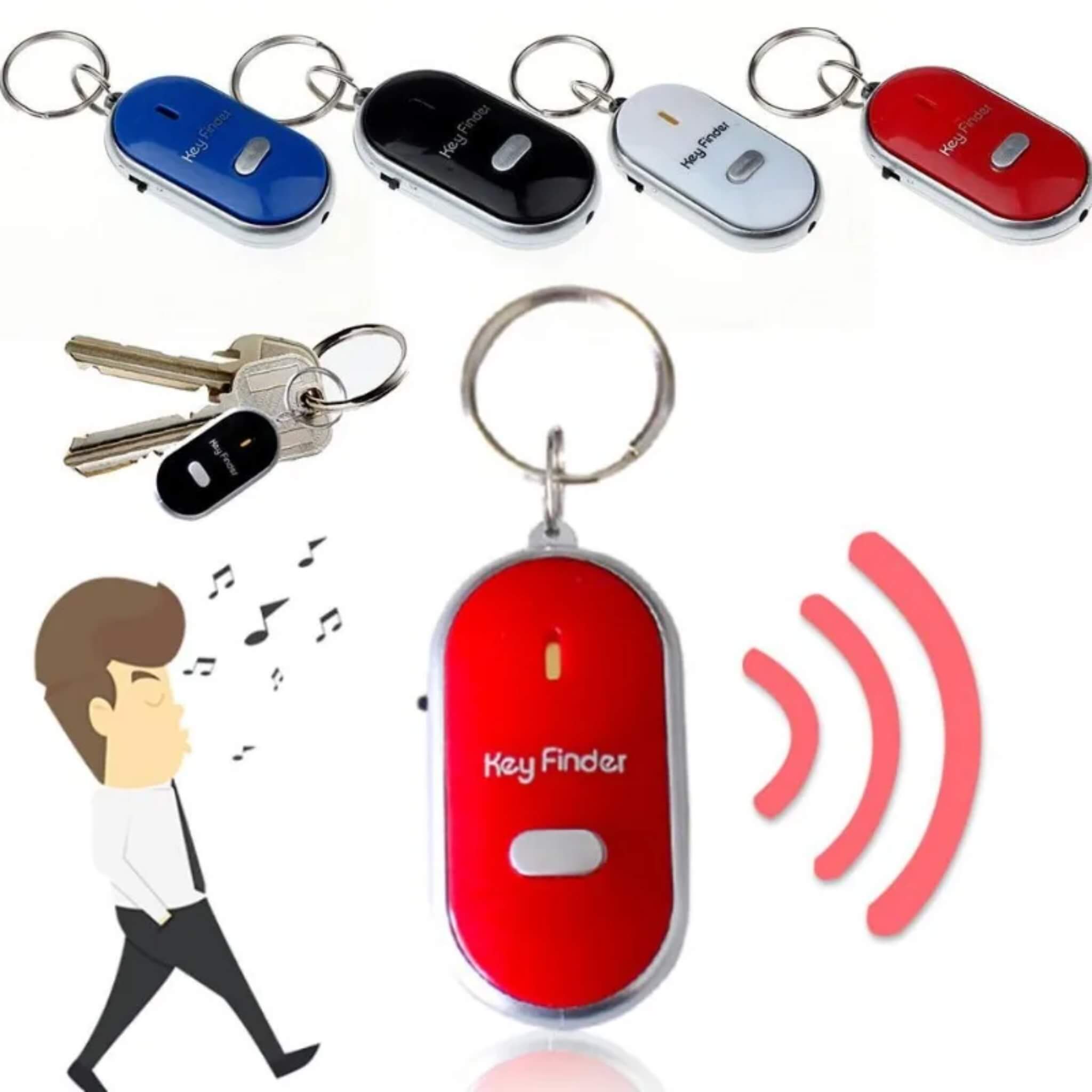 Anti-Lost Keychain with Beep and Flash Locator